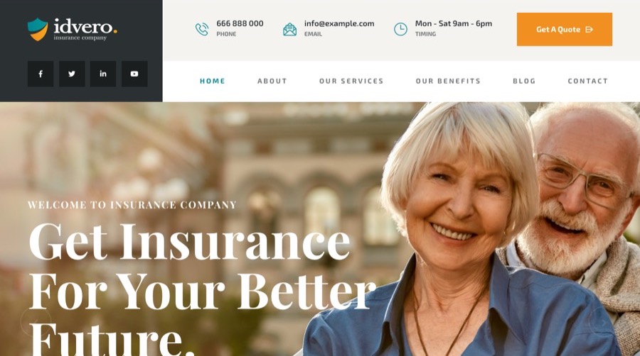 Idvero template preview