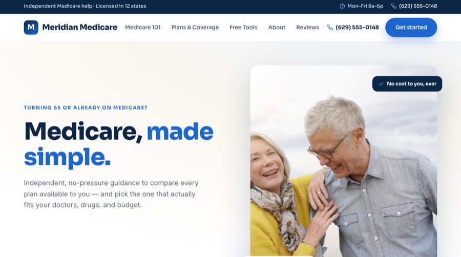 Trust Navy template preview